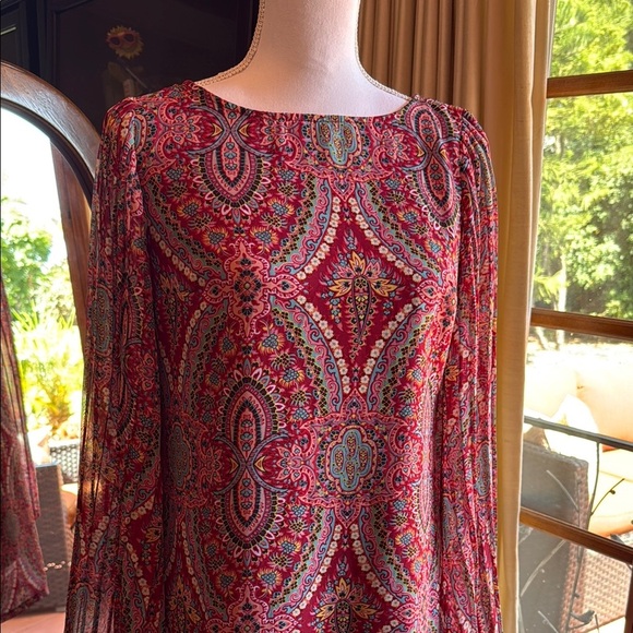 Fire Los Angeles Red and Pink Sheath Cocktail Dress - Picture 2 of 12